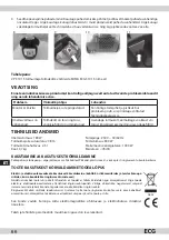 Предварительный просмотр 66 страницы ECG VP 3101 S Instruction Manual