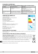 Preview for 78 page of ECG VP 3105 S Instruction Manual