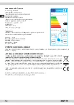 Preview for 12 page of ECG VP 3149 S Instruction Manual