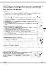 Preview for 47 page of ECG VP BS6120 Animal Instruction Manual