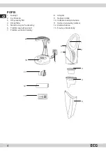 Предварительный просмотр 4 страницы ECG VR 935 Operating Manual