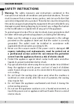 Preview for 4 page of ECG VS 110 B10 Instruction Manual