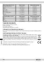 Предварительный просмотр 94 страницы ECG VS 110 B10 Instruction Manual