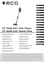 Preview for 1 page of ECG VT 5220 2in1 Flex Clean Instruction Manual