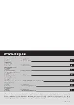 Предварительный просмотр 32 страницы ECG VV 105 mini Instruction Manual