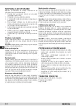 Предварительный просмотр 34 страницы ECG VV 115 Instruction Manual