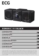 ECG XENON C 111 BLACK Instruction Manual preview