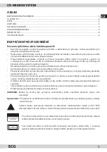 Предварительный просмотр 3 страницы ECG XENON C 111 BLACK Instruction Manual