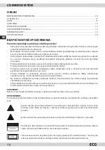 Preview for 10 page of ECG XENON C 122 Instruction Manual