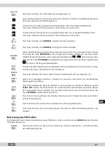 Preview for 37 page of ECG XENON C 122 Instruction Manual