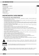 Preview for 3 page of ECG XENON C 133 USB Instruction Manual