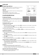 Preview for 6 page of ECG XENON C 133 USB Instruction Manual