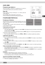 Preview for 15 page of ECG XENON C 133 USB Instruction Manual