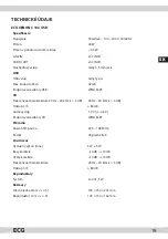 Preview for 19 page of ECG XENON C 133 USB Instruction Manual