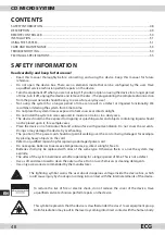 Preview for 48 page of ECG XENON C 133 USB Instruction Manual