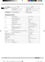 Preview for 12 page of ECG XMS 1111 U Instruction Manual