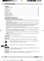 Предварительный просмотр 156 страницы ECG XMS 1111 U Instruction Manual