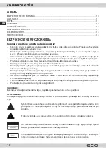 Preview for 10 page of ECG XMS 144 U Instruction Manual