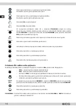 Preview for 14 page of ECG XMS 144 U Instruction Manual