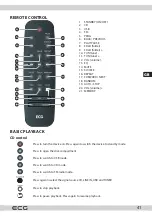 Предварительный просмотр 41 страницы ECG XMS 144 U Instruction Manual