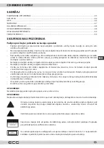 Предварительный просмотр 45 страницы ECG XMS 144 U Instruction Manual