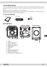 Предварительный просмотр 67 страницы ECG XMS 144 U Instruction Manual