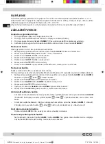 Preview for 12 page of ECG XMS 333 U Instruction Manual