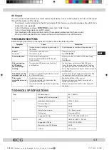 Предварительный просмотр 43 страницы ECG XMS 333 U Instruction Manual