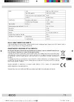 Предварительный просмотр 79 страницы ECG XMS 333 U Instruction Manual