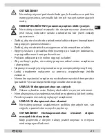 Предварительный просмотр 21 страницы ECG ZH 3620 Instruction Manual