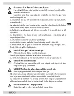 Предварительный просмотр 29 страницы ECG ZH 3620 Instruction Manual