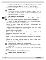 Предварительный просмотр 36 страницы ECG ZH 3620 Instruction Manual