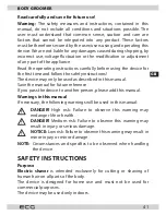 Предварительный просмотр 41 страницы ECG ZH 3620 Instruction Manual