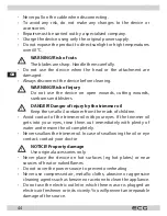 Предварительный просмотр 44 страницы ECG ZH 3620 Instruction Manual