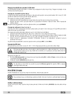 Предварительный просмотр 20 страницы ECG ZR 800 Operating Manual