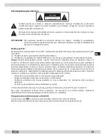 Предварительный просмотр 25 страницы ECG ZR 800 Operating Manual