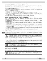 Предварительный просмотр 40 страницы ECG ZR 800 Operating Manual