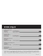 Предварительный просмотр 64 страницы ECG ZR 800 Operating Manual