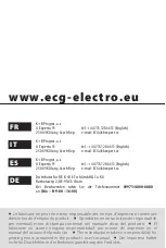 Предварительный просмотр 60 страницы ECG ZS 1420 Instruction Manual