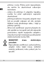 Preview for 10 page of ECG ZS 1520 CC Instruction Manual