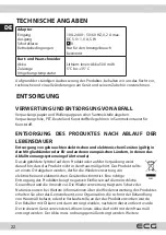 Предварительный просмотр 22 страницы ECG ZS 2620 Magnetic Instruction Manual