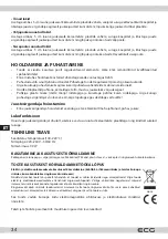 Предварительный просмотр 34 страницы ECG ZV 117 Instruction Manual