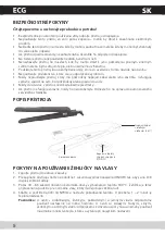 Предварительный просмотр 6 страницы ECG ZV 58 Operating Manual