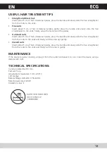 Preview for 15 page of ECG ZV 58 Operating Manual