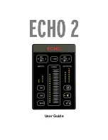 Preview for 1 page of Echo Audio Echo 2 User Manual