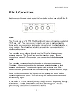 Preview for 5 page of Echo Audio Echo 2 User Manual