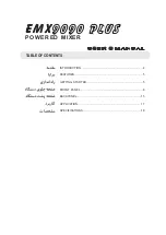 Preview for 3 page of Echo Chang Senprini Y EMX9090 PLUS User Manual