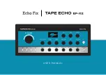 Echo Fix TAPE ECHO EF-X2 User Manual предпросмотр