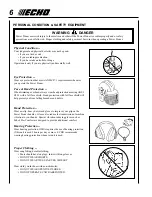 Предварительный просмотр 6 страницы Echo 001001 - 503999 Operator'S Manual