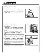 Preview for 16 page of Echo 02001001 Operator'S Manual